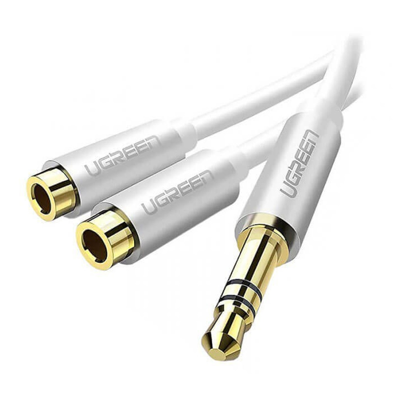 قیمت خرید فروش کابل رابط یوگرین UGREEN AUX Stereo Audio Splitter White AV123