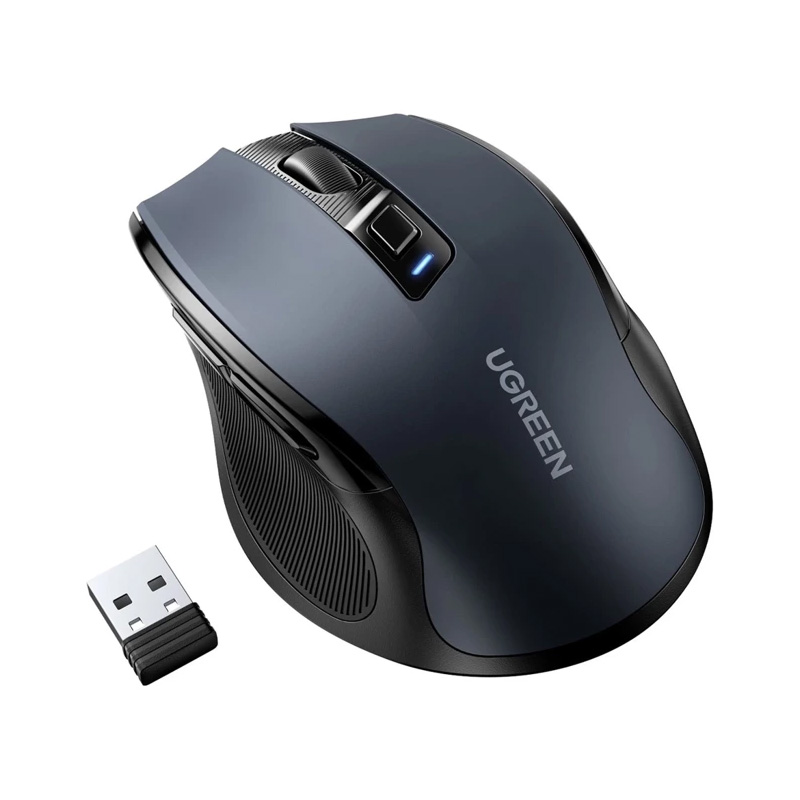 موس کامپیوتر یوگرین UGREEN Ergonomic Contoured-Shape Design Wireless Mouse 6Buttons MU006 90545