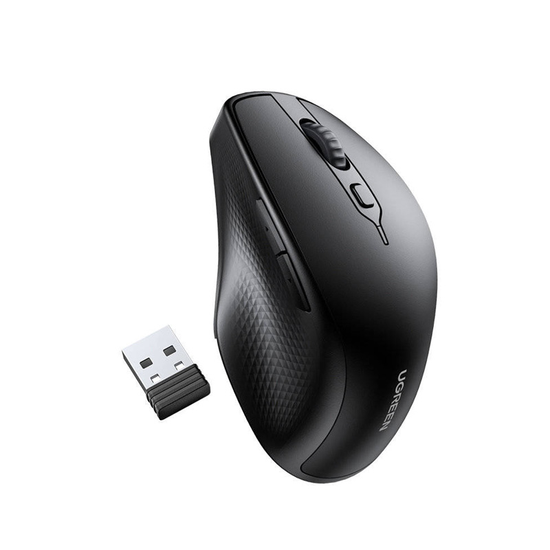 موس کامپیوتر یوگرین UGREEN Ergonomic Contoured-Shape Design Wireless Mouse MU101 90395