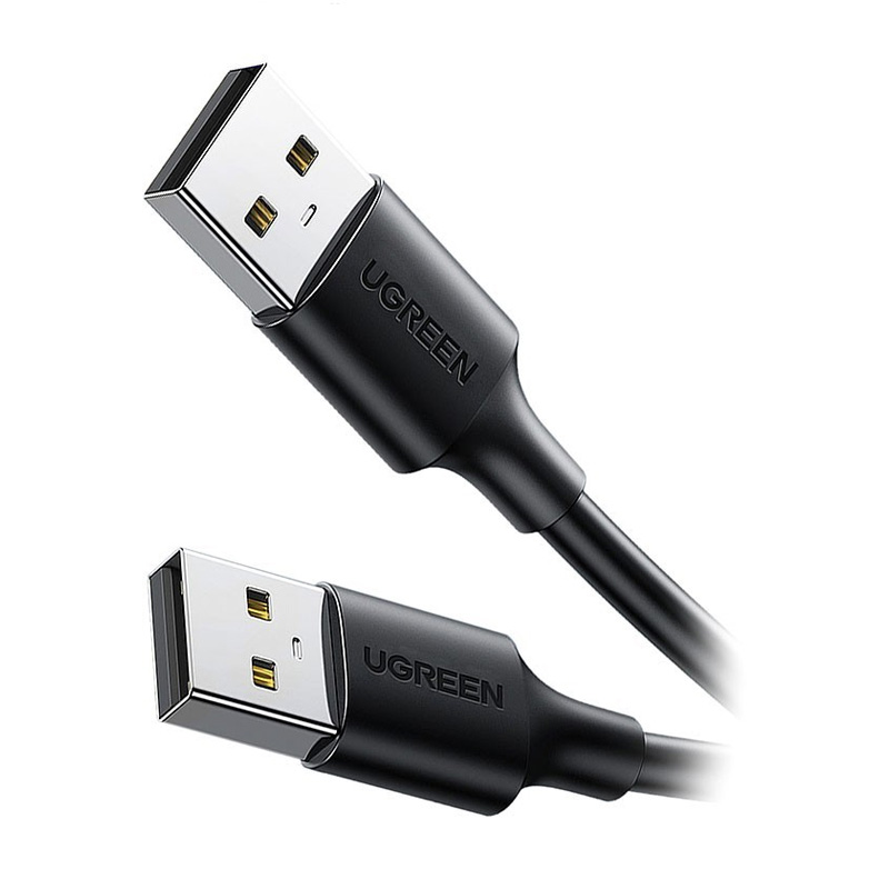 کابل رابط یوگرین UGREEN USB 2.0 A Male to Male Cable 2m Black US102 10311