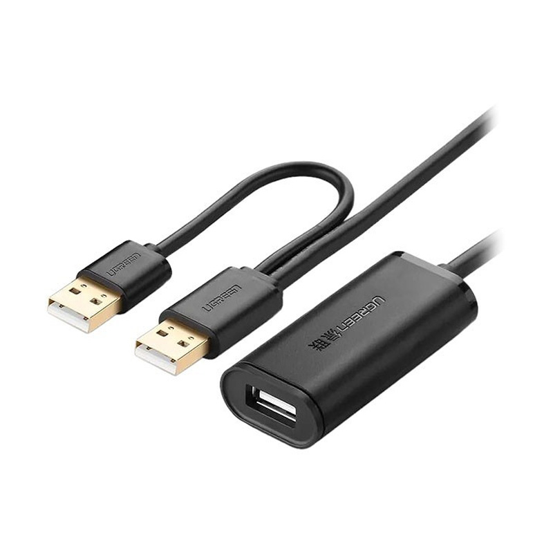 قیمت خرید فروش کابل رابط یوگرین UGREEN USB 2.0 Active Extension Cable 10m US137 20214