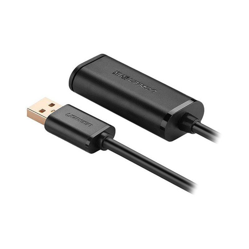 کابل رابط یوگرین UGREEN USB 2.0 Active Extension Cable With Chipset 5m Black US121 10319