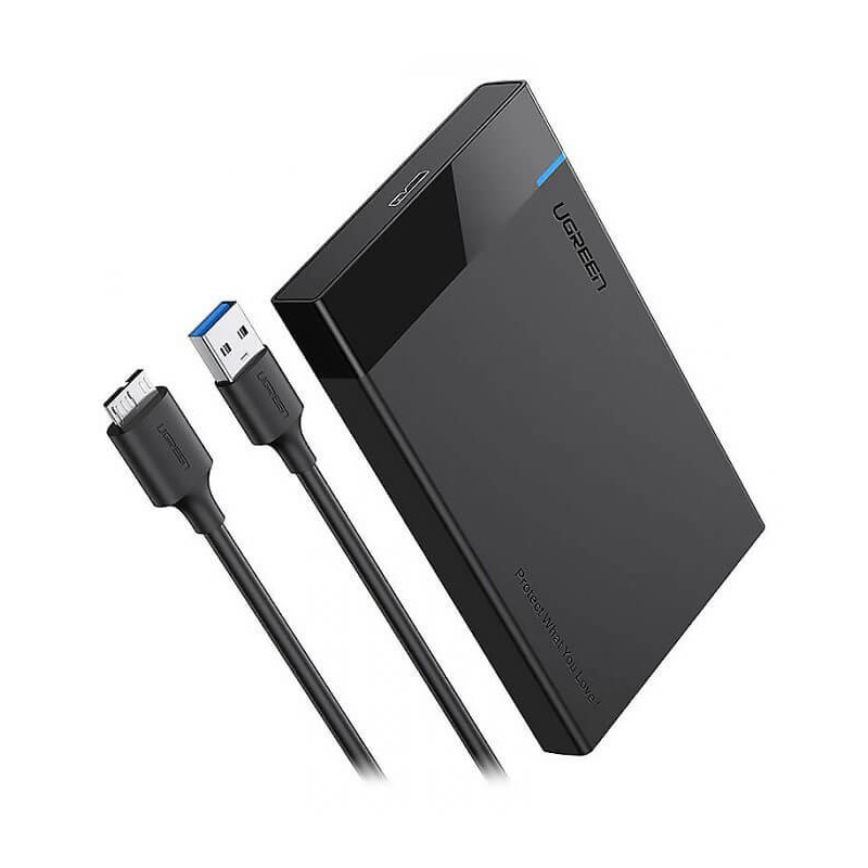 قیمت خرید فروش لوازم جانبی کامپیوتر یوگرین UGREEN USB 3.0 HDD Enclosure With USB 3.0 Cable Black US221 30848
