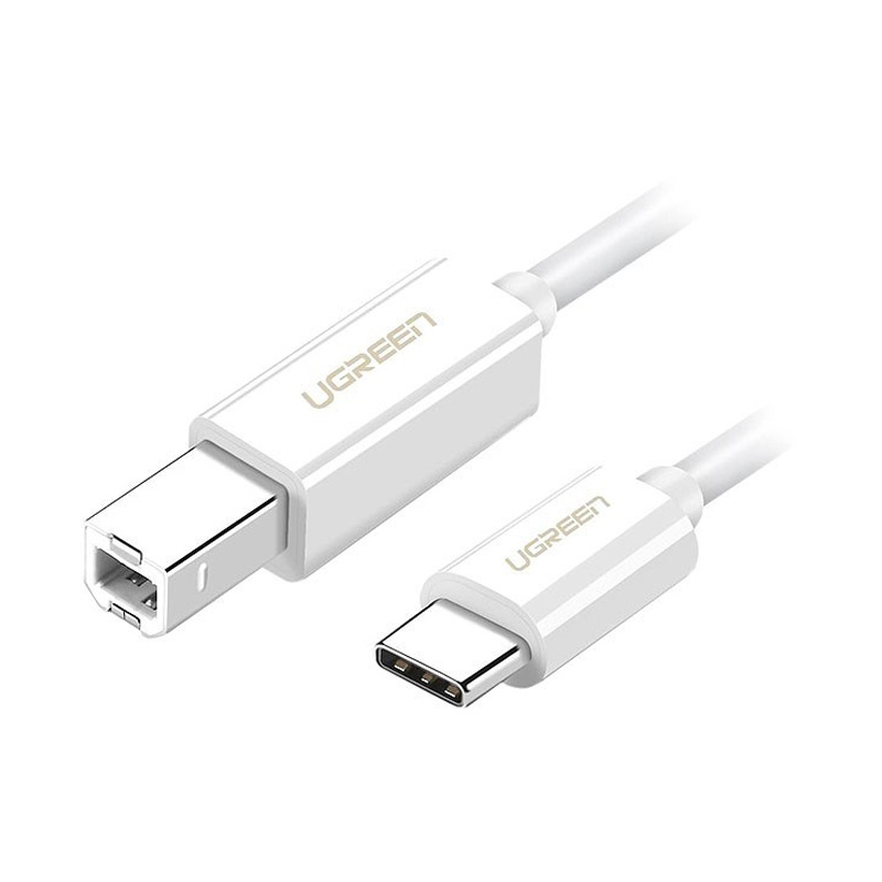 قیمت خرید فروش کابل رابط یوگرین UGREEN USB-C 2.0 to USB-B 2.0 Print Cable White 1.5m US241 40417