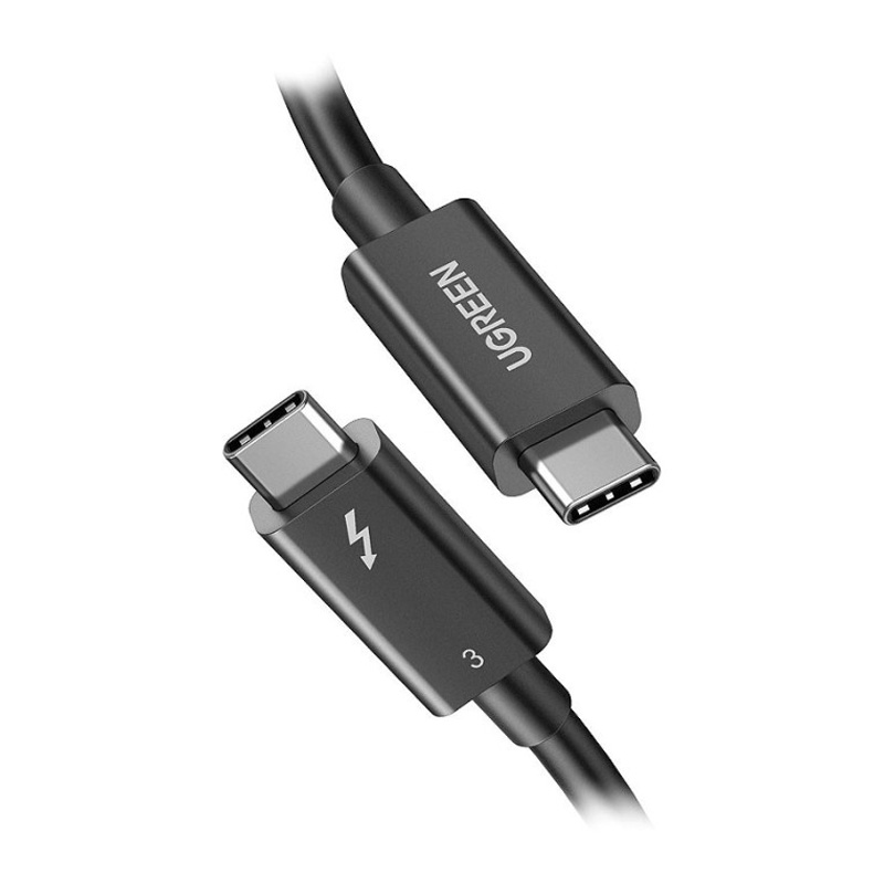قیمت خرید فروش کابل رابط یوگرین UGREEN USB C Thunderbolt 3 to USB C Thunderbolt 3 0.5m Black US341