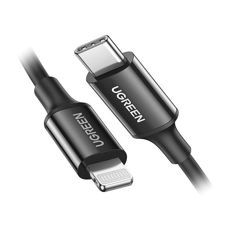 قیمت خرید فروش کابل رابط یوگرین UGREEN USB C to Lightning 1m Black US171