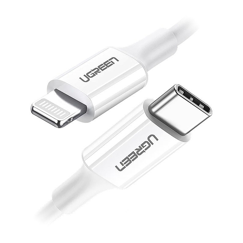 قیمت خرید فروش کابل رابط یوگرین UGREEN USB C to Lightning 1m White US171