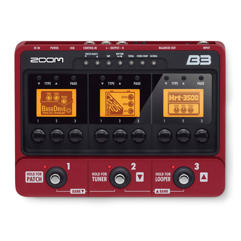 افکت گیتار الکتریک زوم ZOOM B3