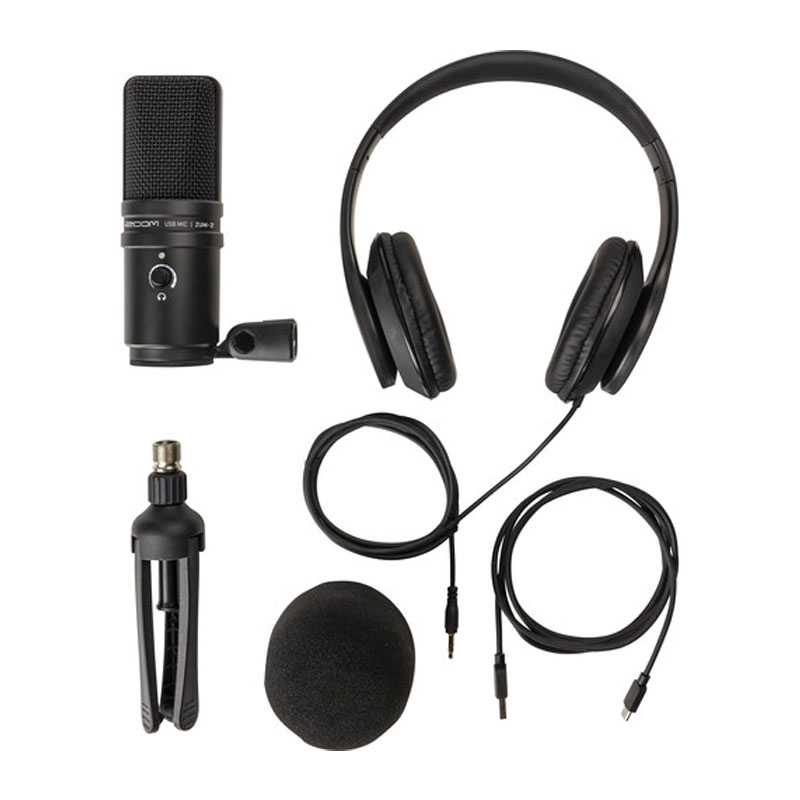میکروفون یو اس بی زوم ZOOM ZUM-2 Podcast Microphone Pack