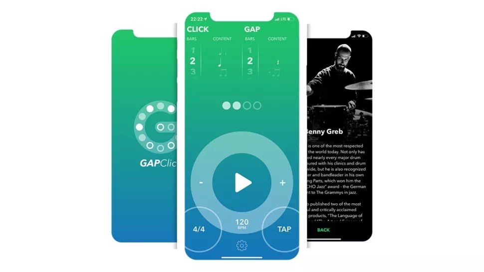 اپلیکیشن Gap Click برای تقویت حس زمان داخلی درامر