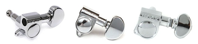 الگوهای مختلف زبانه و پیچ تیونر گیتار