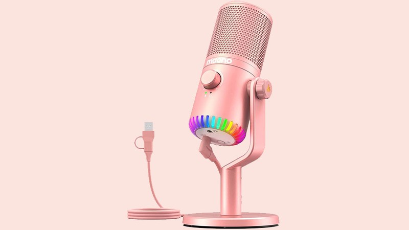 کنترل گین و اتصال‌های میکروفون Maono DM30