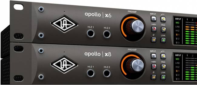 ورودی‌های Hi-Z روی کارت صدا Universal Audio Apollo x6 و x8