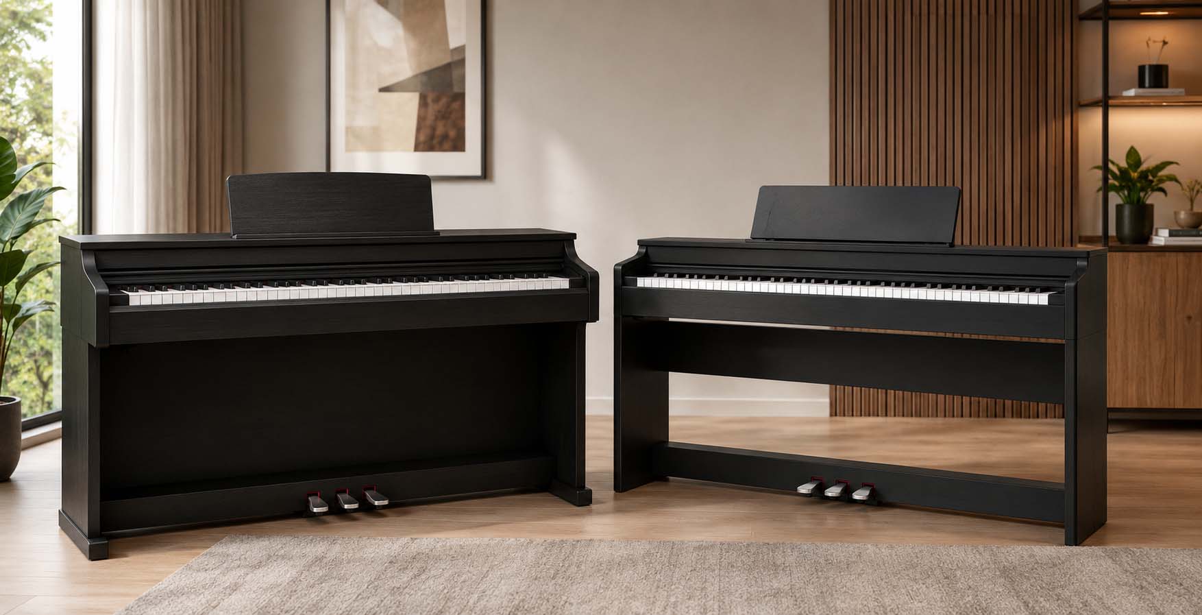مقایسه Yamaha YDP-145 و Korg LP-380