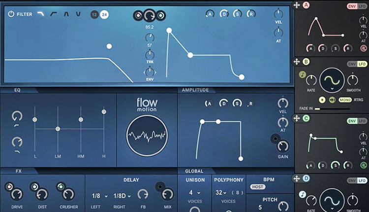 Flow Motion، سینتی سایزر نرم افزاری بر پایه ی FM، محصول جدید شرکت Waves