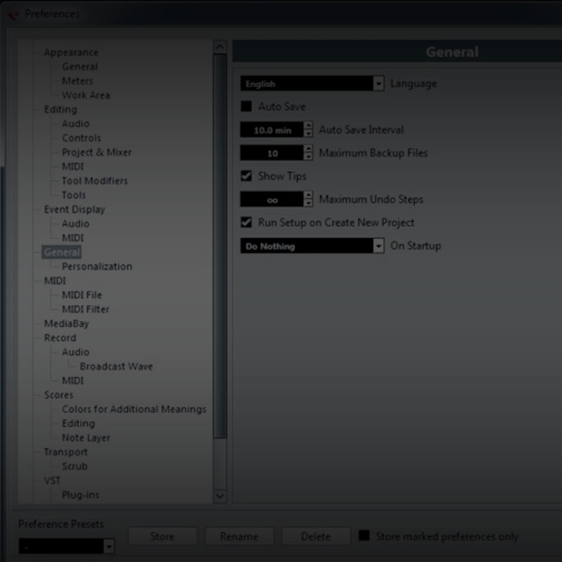 ویدیو شماره ۶: Preferences And Startup Settings