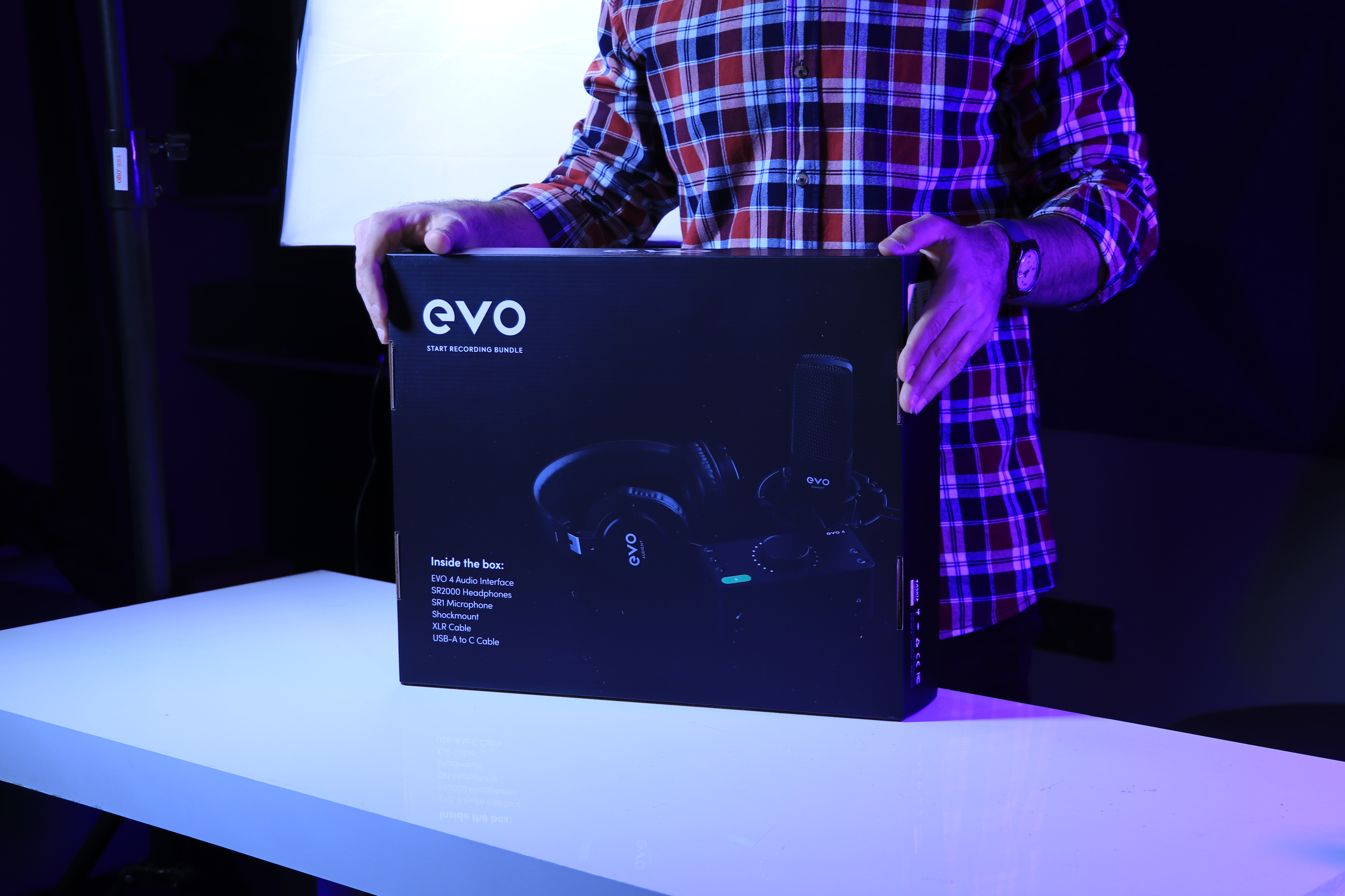 Audient EVO Start Recording Bundle آنباکسینگ پکیج استودیو خانگی